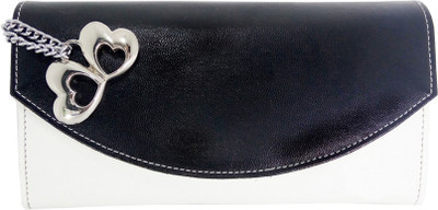 Anglopanglo Casual Black, White Clutch