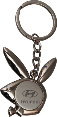 Oyedeal Playboy Hyundai Key Chain(Silver)