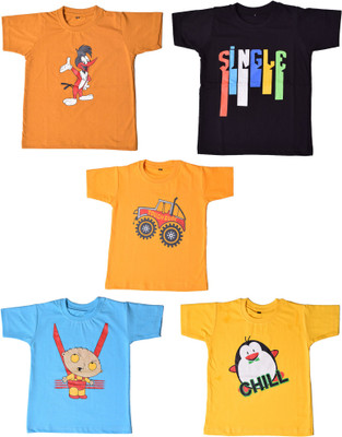 British Terminal Boys & Girls Printed Cotton T Shirt(Multicolor, Pack of 5, Multi
British Terminal Boys & Girls Printed Cotton T Shirt(Multicolor, Pack of 5, Multi