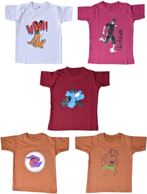 British Terminal Boys & Girls Printed Cotton T Shirt(Multicolor, Pack of 5, Multi
British Terminal Boys & Girls Printed Cotton T Shirt(Multicolor, Pack of 5, Multi
