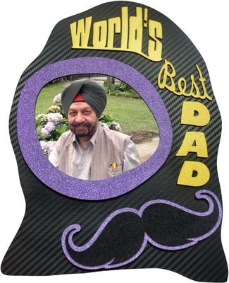 Paash Wood Photo Frame(Black, Yellow, 1 Photos)