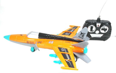 HALO NATION MIG 25 R/C Fighter Plane - Runs On Floor With Remote(Blue)
