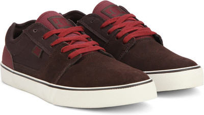 DC Sneakers For Men(Brown, Red, Dk chocolate/oxblood