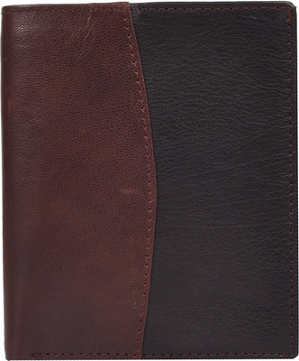 Aoris Men Brown Genuine Leather Wallet(4 Card Slots)