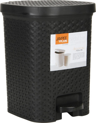 Jaypee Plus Dispose All Square Plastic Dustbin(Black)
