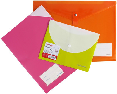 TRANBO Plastic A5 Document Bag + A4 File Folder + Foolscap Document Bag File Folder Combo Pack(Set Of 3, Multicolor)
TRANBO Plastic A5 Document Bag + A4 File Folder + Foolscap Document Bag File Folder Combo Pack(Set Of 3, Multicolor)