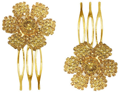 AccessHer Wedding and Party Wear Fancy Golden Hair Accessories: Hair Side Pin/ Comb Pin/ Jooda Pin For Girls And Women Hair Pin(Gold)
AccessHer Wedding and Party Wear Fancy Golden Hair Accessories: Hair Side Pin/ Comb Pin/ Jooda Pin For Girls And Women Hair Pin(Gold)