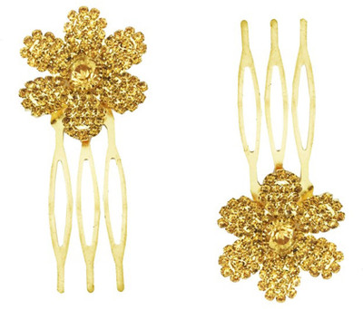 AccessHer Wedding and Party Wear Fancy Golden Hair Accessories: Hair Side Pin/ Comb Pin/ Jooda Pin For Girls And Women Hair Pin(Gold)
AccessHer Wedding and Party Wear Fancy Golden Hair Accessories: Hair Side Pin/ Comb Pin/ Jooda Pin For Girls And Women Hair Pin(Gold)