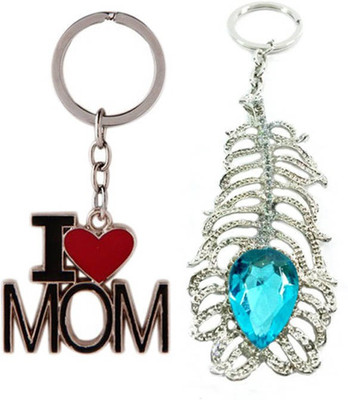 Alexus Mom And Oh My God Key Chain(Silver)