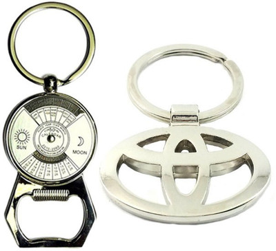 Alexus Calender Opener And Toyota Key Chain(Silver)