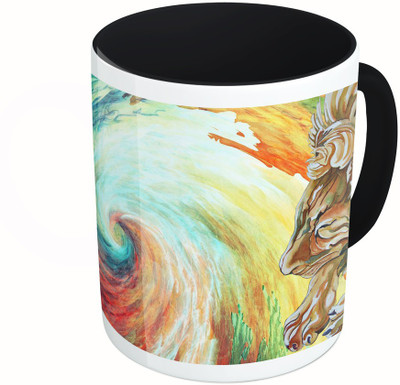 MiiCreations Printed Two Tone Black And White Painted Colourful Lion Design Ceramic Mug(325 ml)
MiiCreations Printed Two Tone Black And White Painted Colourful Lion Design Ceramic Mug(325 ml)