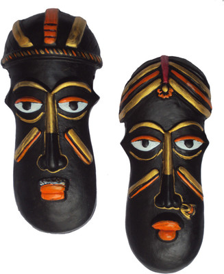 Hand Artz Village Couple Mask Decorative Showpiece - 12.5 cm(Terracotta, Multicolor)
Hand Artz Village Couple Mask Decorative Showpiece - 12.5 cm(Terracotta, Multicolor)