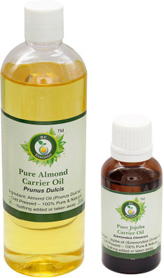 R V Essential Almond (100ml) and Jojoba Carrier Oil (30ml)- 100% Pure & Natural Cold Pressed(130 ml)
R V Essential Almond (100ml) and Jojoba Carrier Oil (30ml)- 100% Pure & Natural Cold Pressed(130 ml)