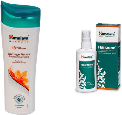 Himalaya Herbal damage repair protein Shampoo (400 ml) with HAIR ZONE 60 ML(Set of)
Himalaya Herbal damage repair protein Shampoo (400 ml) with HAIR ZONE 60 ML(Set of)