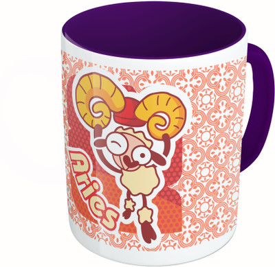 MiiCreations Printed Two Tone Blue And White Zodiac Sign Aries Ceramic Mug(325 ml), Multicolor
MiiCreations Printed Two Tone Blue And White Zodiac Sign Aries Ceramic Mug(325 ml), Multicolor
