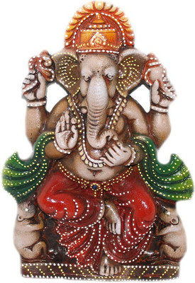 Sarvsiddhi Terracotta Ganesha With Mooshak Wall Hanging Decorative Showpiece - 5 cm(Terracotta, Multicolor)
Sarvsiddhi Terracotta Ganesha With Mooshak Wall Hanging Decorative Showpiece - 5 cm(Terracotta, Multicolor)