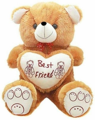 Ansh Soft Toy best Friend Teddybear Brown - 70 cm(Brown, White)