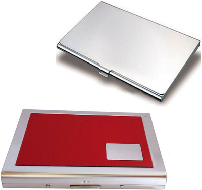 CrackaDeal 2017 New Stylish Quality Steel Red Leather Executive ATM & Steel Visiting Professional Visiting 6 Card Holder(Set of 2, Multicolor)
CrackaDeal 2017 New Stylish Quality Steel Red Leather Executive ATM & Steel Visiting Professional Visiting 6 Card Holder(Set of 2, Multicolor)