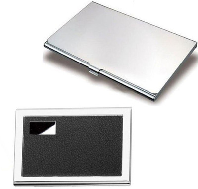 CrackaDeal Stylish High Quality Steel Black Leather Business Purpose Visa ATM & Stainless Steel Luxury Visiting 6 Card Holder(Set of 2, Multicolor)
CrackaDeal Stylish High Quality Steel Black Leather Business Purpose Visa ATM & Stainless Steel Luxury Visiting 6 Card Holder(Set of 2, Multicolor)