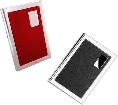 CrackaDeal Trendy 2017 High Quality Steel Black Leather Professional ATM & Steel Red Leather Executive ATM 6 Card Holder(Set of 2, Multicolor)
CrackaDeal Trendy 2017 High Quality Steel Black Leather Professional ATM & Steel Red Leather Executive ATM 6 Card Holder(Set of 2, Multicolor)