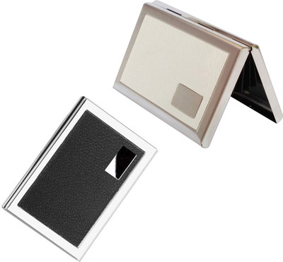 CrackaDeal Stylish High Quality Steel Black Leather Business Purpose Visa ATM & Steel White Leather Luxury ATM 6 Card Holder(Set of 2, Multicolor)
CrackaDeal Stylish High Quality Steel Black Leather Business Purpose Visa ATM & Steel White Leather Luxury ATM 6 Card Holder(Set of 2, Multicolor)