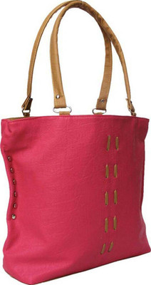 Faslook Hand-held Bag(Pink, Brown), Brown;pink
