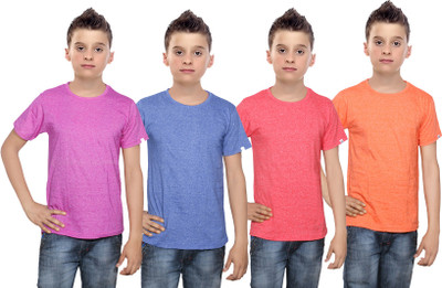 IndiWeaves Boys Solid Cotton T Shirt(Multicolor, Pack of 4, Blue;orange;pink;red
IndiWeaves Boys Solid Cotton T Shirt(Multicolor, Pack of 4, Blue;orange;pink;red