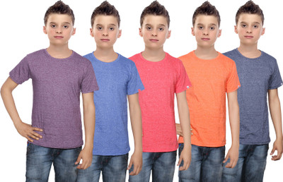 IndiWeaves Boys Solid Cotton T Shirt(Multicolor, Pack of 5, Blue;orange;purple;red
IndiWeaves Boys Solid Cotton T Shirt(Multicolor, Pack of 5, Blue;orange;purple;red