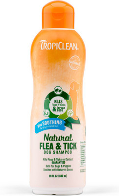 Tropiclean Natural Flea and Tick lemongrass Dog Shampoo(590 ml)