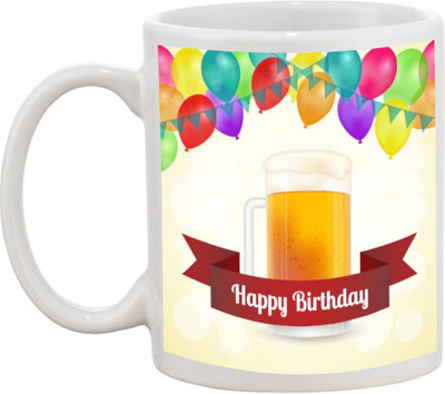 Awesum Happy Birthday-Good Quality Ceramic Mug(350 ml), White