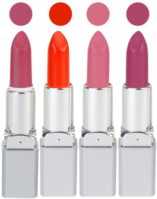 Ramble Silver Touch Lipsticks Neon Shades(Purple,Orange,Voilet,Plum, 16 g)
