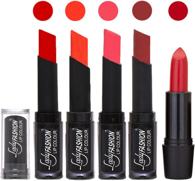 Lady Fashion Brand New Imported Creme Matte Long Lasting Lipstick with Rythm Set of 5 Beautiful Colors 20042017011(Tametto Red, Brick Orange, Pink, Maroon)
Lady Fashion Brand New Imported Creme Matte Long Lasting Lipstick with Rythm Set of 5 Beautiful Colors 20042017011(Tametto Red, Brick Orange, Pink, Maroon)