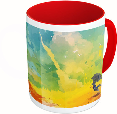 MiiCreations Printed Two Tone Red And White Colourful Watercolor Painatings Ceramic Mug(325 ml)
MiiCreations Printed Two Tone Red And White Colourful Watercolor Painatings Ceramic Mug(325 ml)
