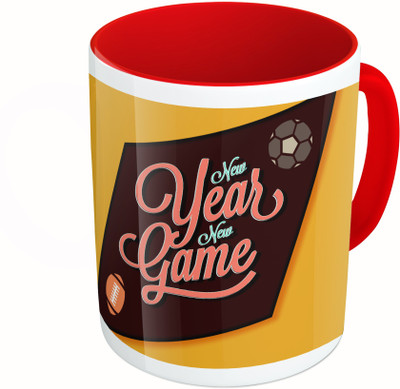 MiiCreations Printed Two Tone Red And White New Year New Game Ceramic Mug(325 ml)
MiiCreations Printed Two Tone Red And White New Year New Game Ceramic Mug(325 ml)
