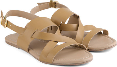 Miss CL By Carlton London Women TAN Flats