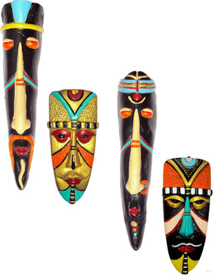 Hand Artz Handmade Wall Hanging Home Decorative Tribal King Queen Mask Combo Decorative Showpiece - 25 cm(Terracotta, Multicolor)
Hand Artz Handmade Wall Hanging Home Decorative Tribal King Queen Mask Combo Decorative Showpiece - 25 cm(Terracotta, Multicolor)