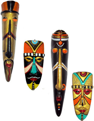 Hand Artz Handmade Wall Hanging Home Decorative Tribal King Queen Mask Combo Decorative Showpiece - 25 cm(Terracotta, Multicolor)
Hand Artz Handmade Wall Hanging Home Decorative Tribal King Queen Mask Combo Decorative Showpiece - 25 cm(Terracotta, Multicolor)