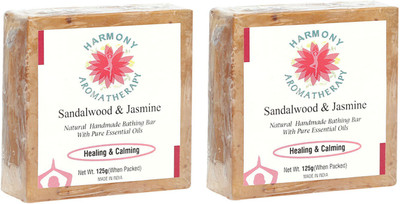 Harmony Aromatherapy Sandalwood And Jasmine Natural Handmade Bathing Bar With Pure Essential Oils(125 g, Pack of 2)
Harmony Aromatherapy Sandalwood And Jasmine Natural Handmade Bathing Bar With Pure Essential Oils(125 g, Pack of 2)