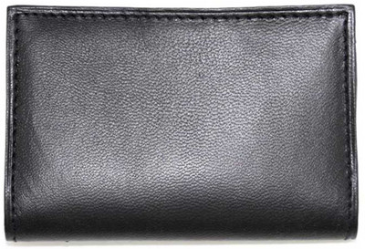 Bullstop Men Black Genuine Leather Card Holder(12 Card Slots)