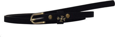 Sri Women Casual Black Artificial Leather Belt