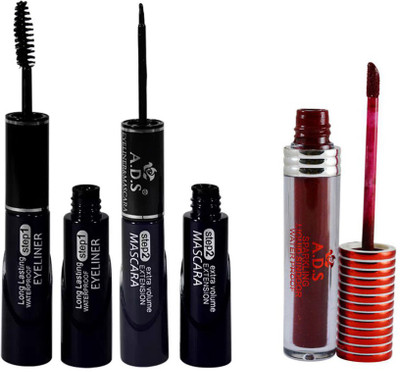 ADS 2 in 1 Eyeliner - Mascara and Sindoor(Set of 3)