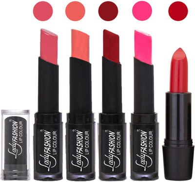 Lady Fashion Professional New Soft Creme Matte Long Lasting Lipstick Combo With Rhythm 5 Modern Shades Combo 10(Mauve, Peach, Red, Dark Pink)
Lady Fashion Professional New Soft Creme Matte Long Lasting Lipstick Combo With Rhythm 5 Modern Shades Combo 10(Mauve, Peach, Red, Dark Pink)