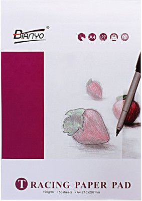 Bianyo Translucent 90 GSM Tracing Paper Pad - A4 Size, 50 Sheets Unruled A4 Layout Paper(Set of 1, White)
Bianyo Translucent 90 GSM Tracing Paper Pad - A4 Size, 50 Sheets Unruled A4 Layout Paper(Set of 1, White)
