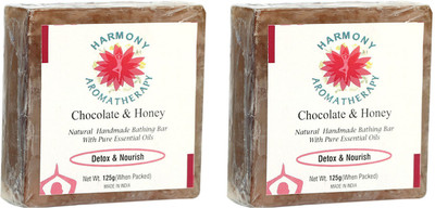 Harmony Aromatherapy Chocolate And Honey Natural Handmade Bathing Bar With Pure Essential Oils(125 g, Pack of 2)
Harmony Aromatherapy Chocolate And Honey Natural Handmade Bathing Bar With Pure Essential Oils(125 g, Pack of 2)