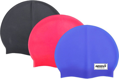 DeNovo Imported (Set of 3) Swimming Cap(Multicolor, Pack of 3), Black;blue;red
DeNovo Imported (Set of 3) Swimming Cap(Multicolor, Pack of 3), Black;blue;red