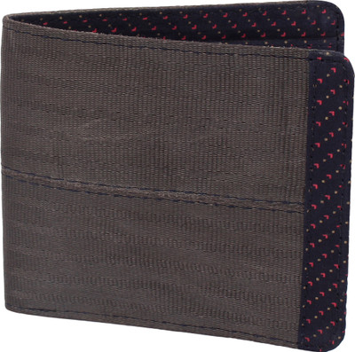 Green The Map Men Grey, Black Canvas Wallet(9 Card Slots), Black;grey