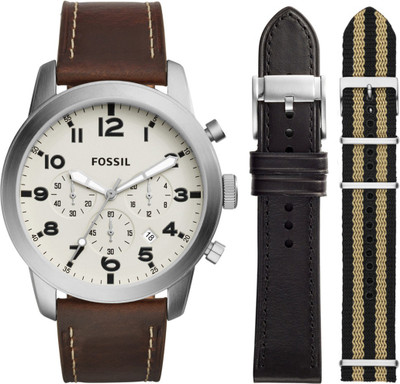 Fossil FS5182SET PILOT 54 Watch - For Men