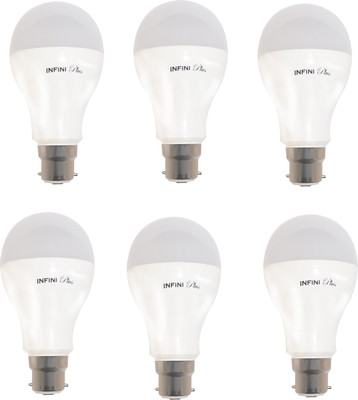 Infini 15 W Standard B22 LED Bulb(White, Pack of 6)