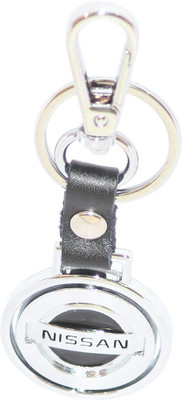 Aura Imported Metal & Leather Revolving Logo Nissan Locking Key Chain(Silver, Black)
Aura Imported Metal & Leather Revolving Logo Nissan Locking Key Chain(Silver, Black)