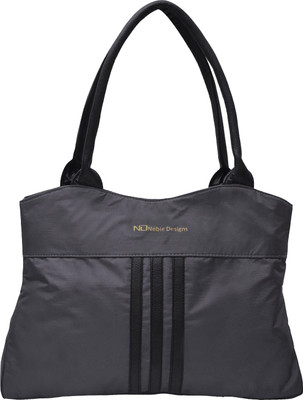 Noble Designs Hand-held Bag(Grey, Black), Black;grey